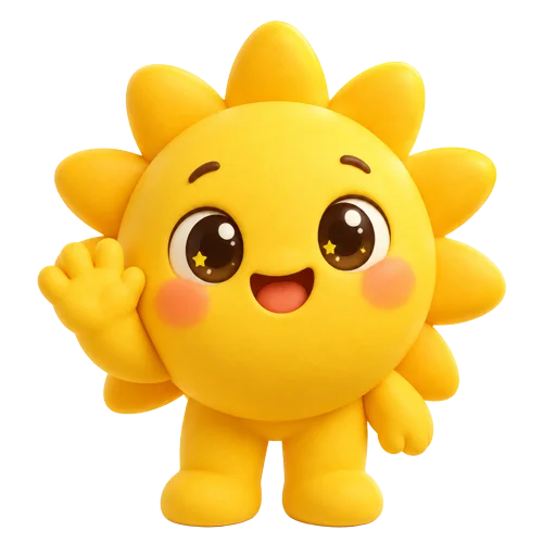Ray, the YayCareer sunshine mascot, waving hello